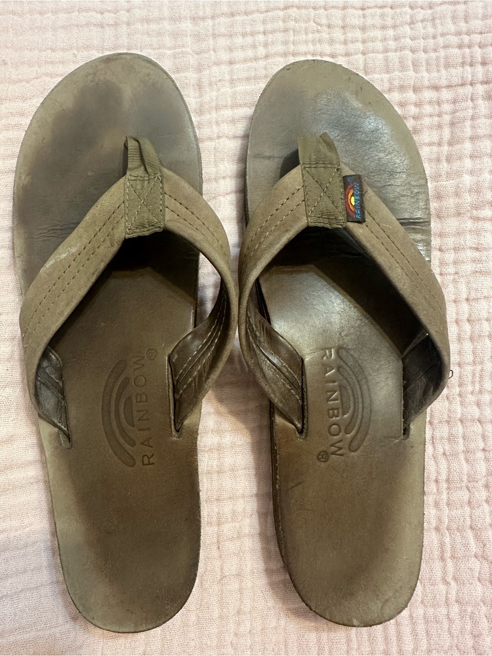 Rainbow Sandals Women’s Brown Leather Flip Flops